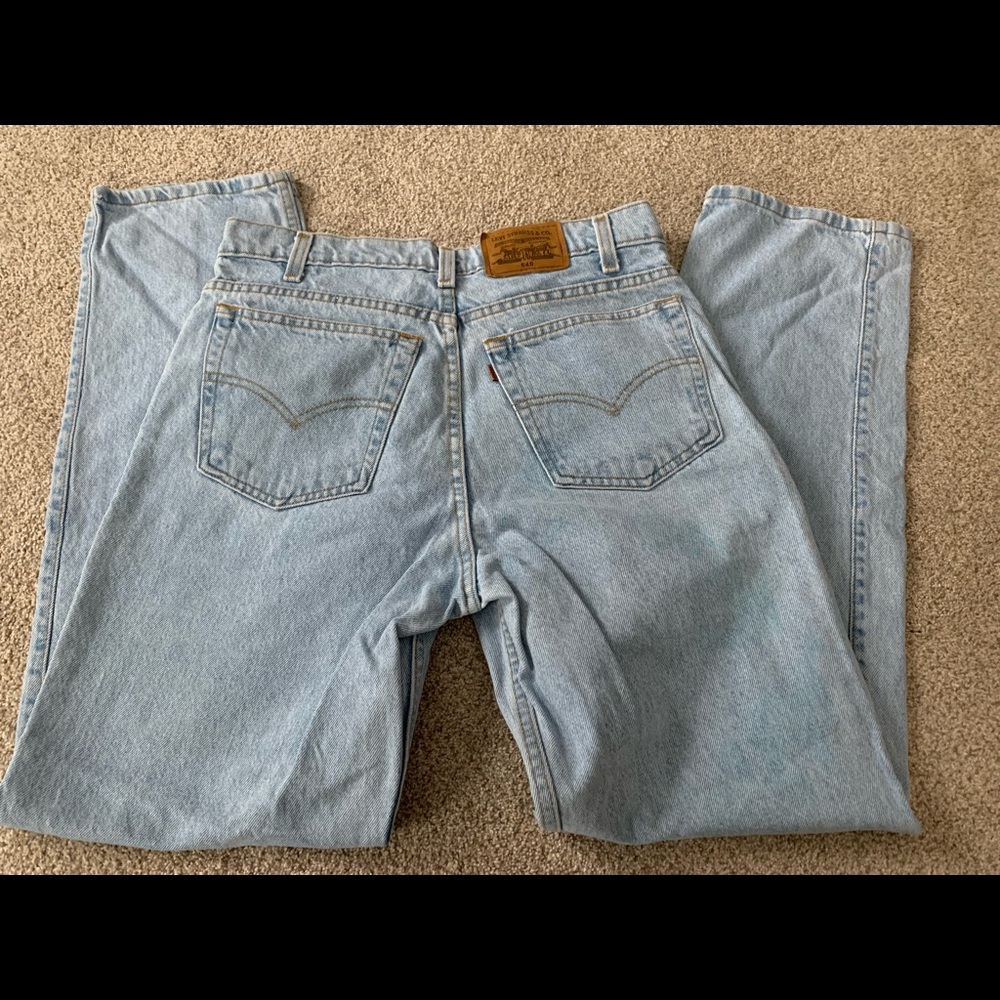 Rare brown tag Levi jeans.